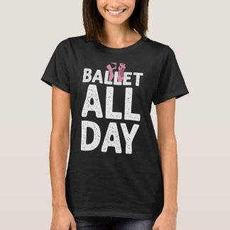 Camiseta Ballerina Graciosa Para Las Chicas Amantes Del Bal