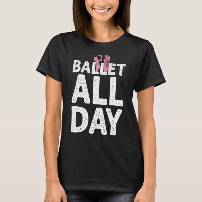 Camiseta Ballerina Graciosa Para Las Chicas Amantes Del Bal (Anverso)