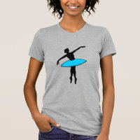 Ballerina Neon Ballet Dancer Silhouette Blue