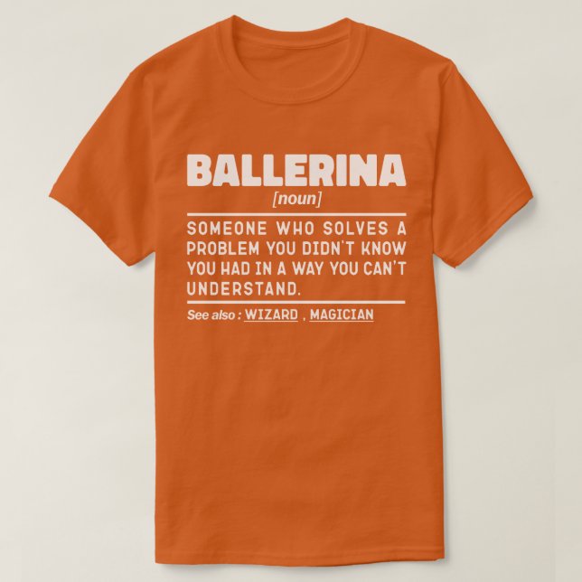 Camiseta Ballerina Nueva Definición Guay Dancing Lover Funn (Diseño del anverso)