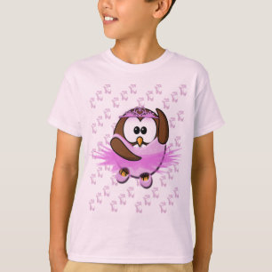 Camiseta Ballerina owl - purpurina