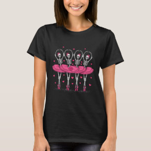 Camiseta Ballerina Skeleton Dance Divertido ballet Hallowee