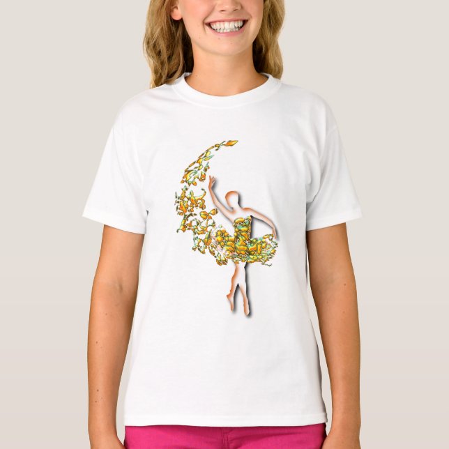 Camiseta Ballerina T-Shirt - Chica de bailarina de ballet d (Anverso)