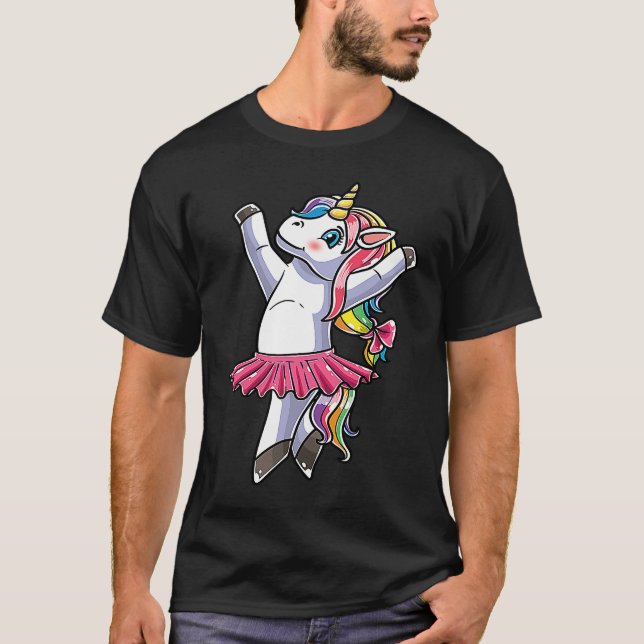 Camiseta Ballerina Unicorn Ballet Dance Dancing Danseuse (Anverso)