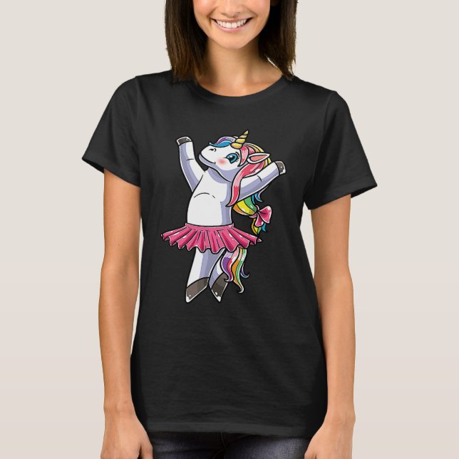 Camiseta Ballerina Unicorn Ballet Dance Dancing Danseuse (Anverso)
