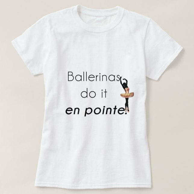 Camiseta ¡Ballerinas! (Diseño del anverso)