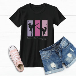 Camiseta Ballerinas bailando en Rectángulos rosados