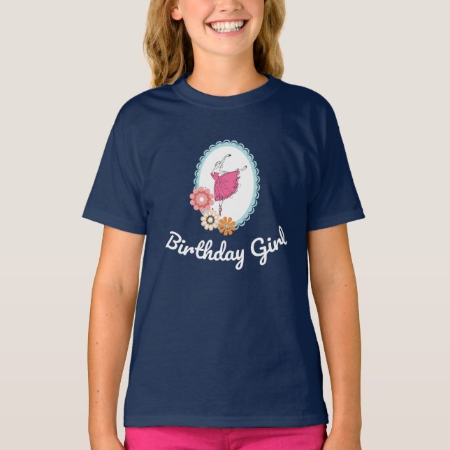 Camiseta Ballet Aniversario de la Fiesta de Cumpleaños de B (Anverso)