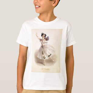 Camiseta Ballet Antiguo Ballerina Imprimir Marie Taglioni