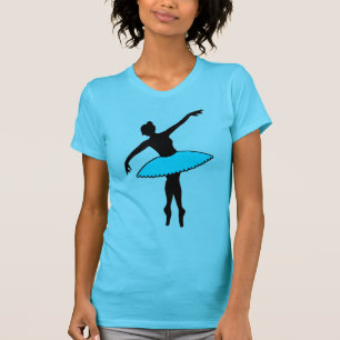Camiseta Ballet Azul Tutu Ballerina Profesora de danza en P