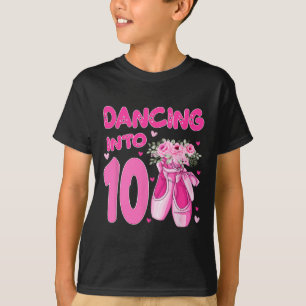 Camiseta Ballet bailando en Ballet de cumpleaños número 10 