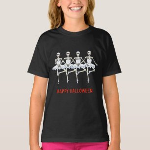Camiseta Ballet bailando esqueletos fiesta de Halloween