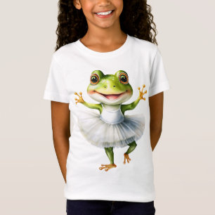 Camiseta Ballet bailarín de rana fina.