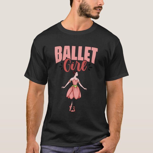 Camiseta Ballet Ballerina bailando ballet Chica bailarinas (Anverso)