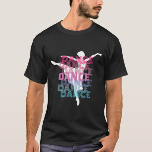Camiseta Ballet Ballerina Bailarina Con Silhouette Retro