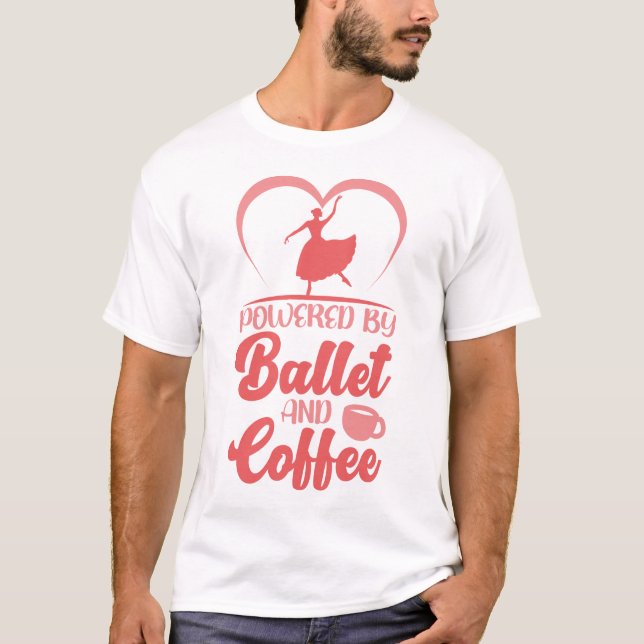 Camiseta Ballet Ballerina Con Ballet Y Café (Anverso)