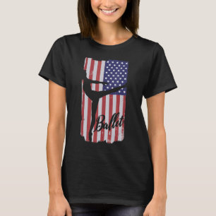 Camiseta Ballet Ballerina danza árabe patriótica Bandera de