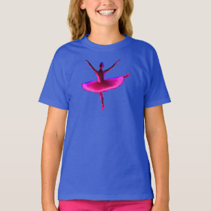 Camiseta Ballet Ballerina Pose Colores Violeta Brillantes