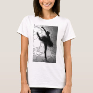 Camiseta Ballet Black White Dancing Ballerina