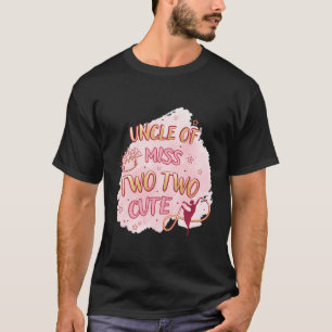 Camiseta Ballet Chica Segundo Cumpleaños Tío Two Cute Balle