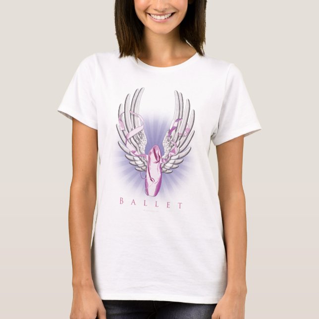 Camiseta Ballet con alas (danza) (Anverso)