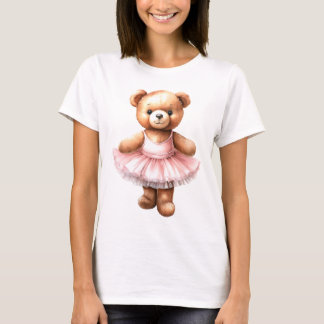 Camiseta Ballet de baile de oso de peluche