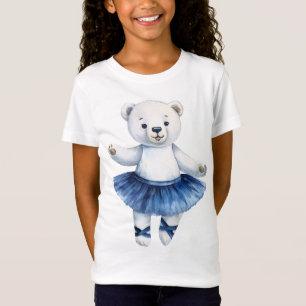 Camiseta Ballet de baile de oso polar lindo