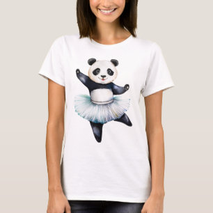 Camiseta Ballet de baile de panda lindo