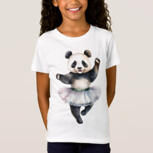 Camiseta Ballet de baile de panda lindo