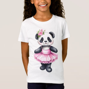 Camiseta Ballet de baile de panda lindo