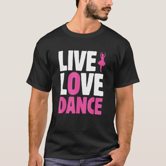 Camiseta Ballet de baile Live Love (Anverso)