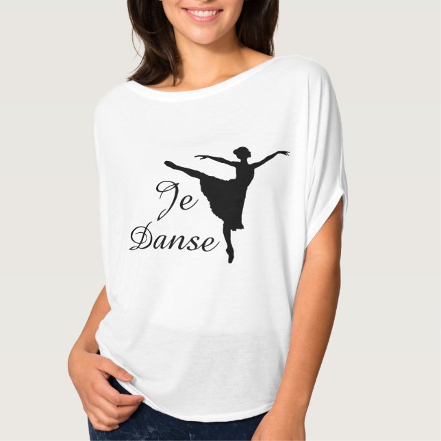 Camiseta Ballet de Je Danse (bailo) (Anverso)