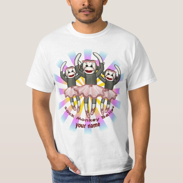 Camiseta Ballet de Mono de Calcetín (Anverso)