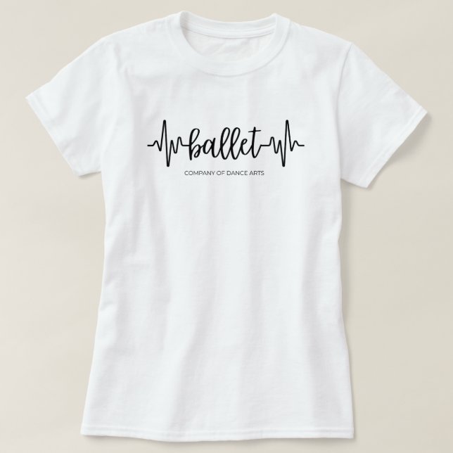 Camiseta ballet es vida (Diseño del anverso)