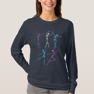 Camiseta Ballet Esbozo de baile espeluznante Halloween