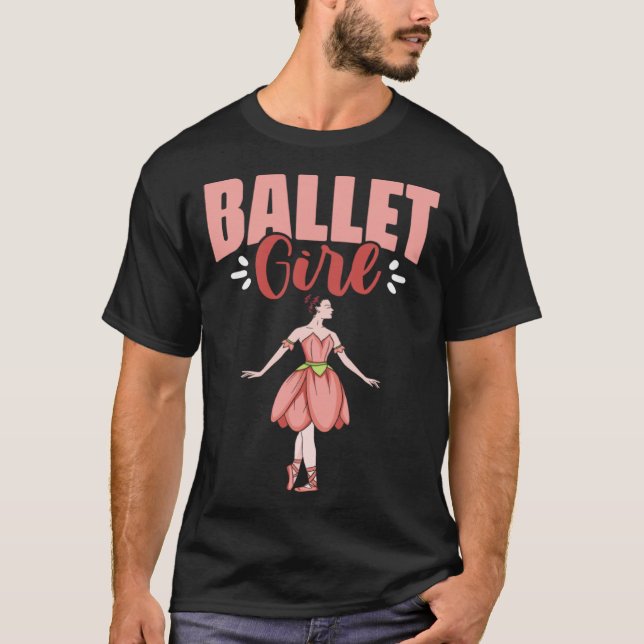 Camiseta Ballet Girl Ballerina Dancing Ballet Dancer (Anverso)