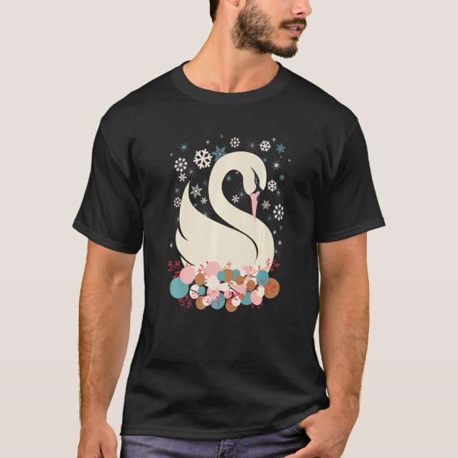 Camiseta Ballet Navidades Swan Lake 12 días ropa de inviern (Anverso)