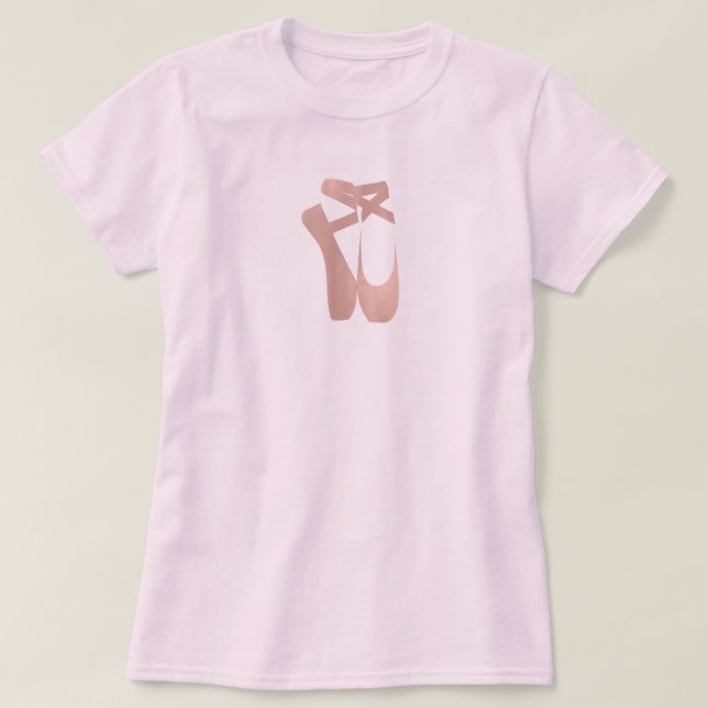 Camiseta Ballet rosa Zapatillas Ballerina Rosa Dorada Dormi (Diseño del anverso)