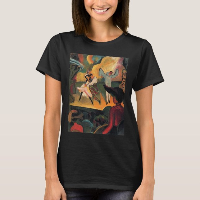 Camiseta Ballet Russes, Ballet Ruso por August Macke (Anverso)