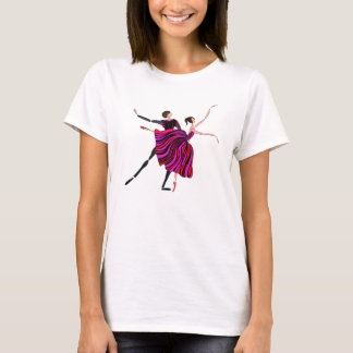 CAMISETA BALLET T-SHIRT, BALLET DANCING COUPLE, ROMANTIC