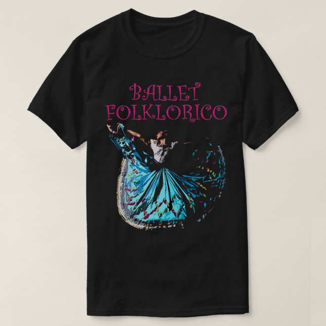 Camiseta Ballet tradicional mexicano Folklorico (Diseño del anverso)