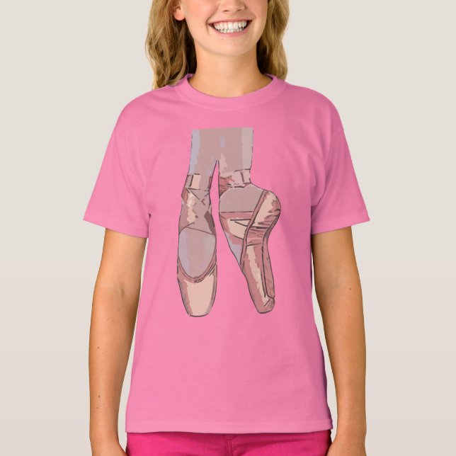 Camiseta Ballet Zapatillas Toe Shoes (Anverso)