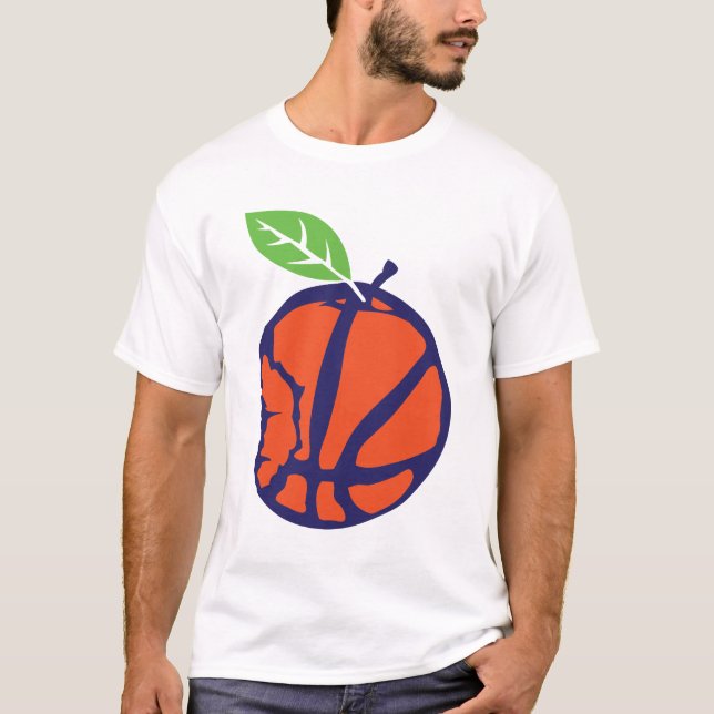 Camiseta ballon basketball pomme croque apple 1 (Anverso)
