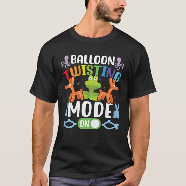 Camiseta Balloon Ainmal Twisting Mode On  Balloon Animal Ar (Anverso)