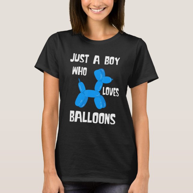 Camiseta Balloon Artist Just A Boy Balloon Bender Balloon A (Anverso)