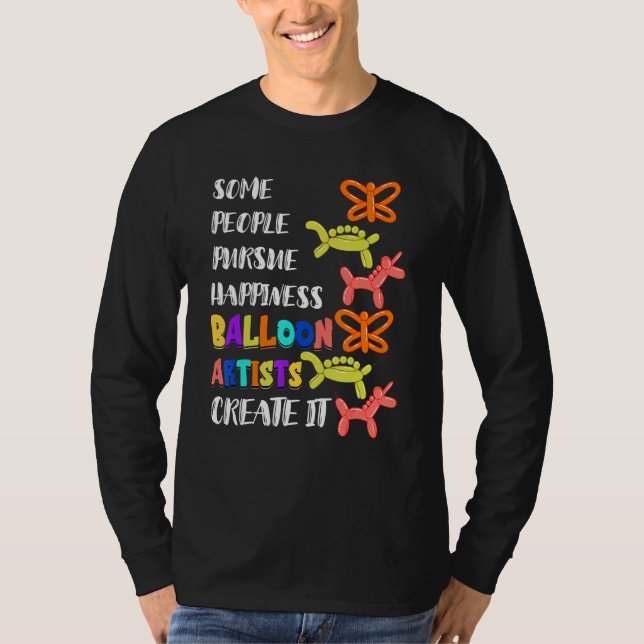 Camiseta Balloon Artist Twisting Happiness Animal Balloon T (Anverso)