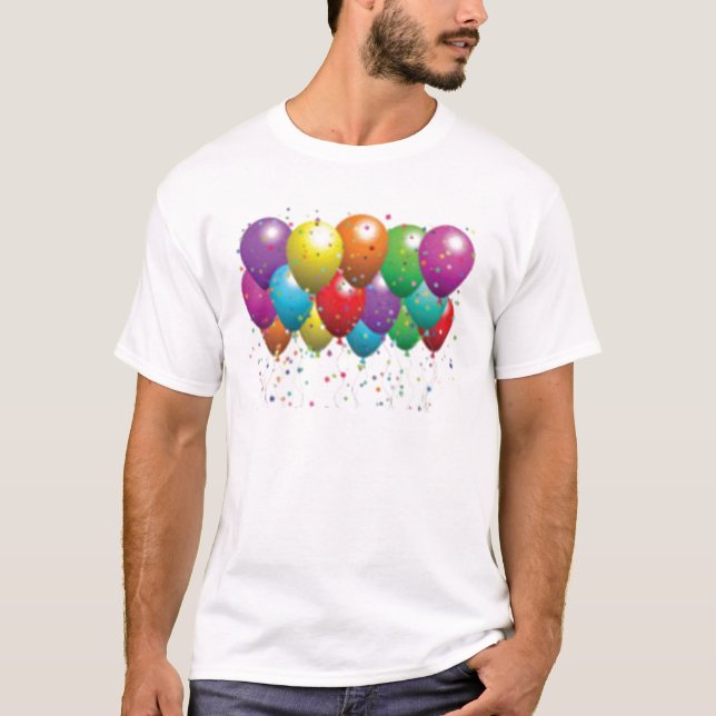 Camiseta balloon_birthday_card_customize-r11e61ed9b9074290b (Anverso)