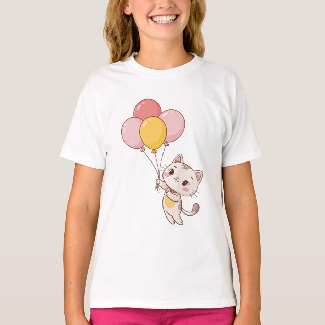 Camiseta Balloon Kitty Joy Tee (Anverso)