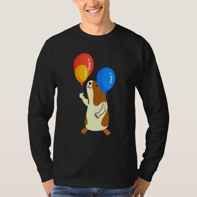 Camiseta Balloon Pig Graphic Guinea Pig Owner Pet Cavy Anim (Anverso)