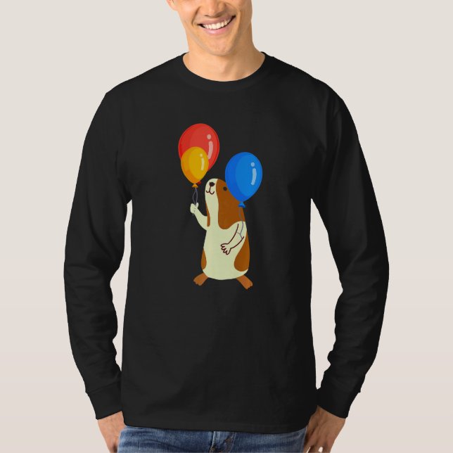 Camiseta Balloon Pig Graphic Guinea Pig Owner Pet Cavy Anim (Anverso)